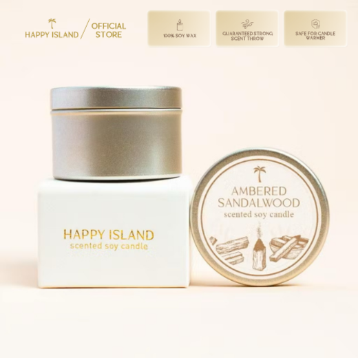 Ambered Sandalwood Candles