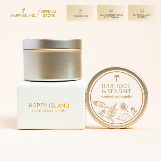 Blue Sage & Sea Salt candles