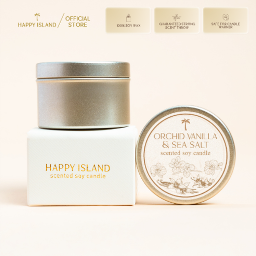 Orchid Vanilla & Sea Salt Candles