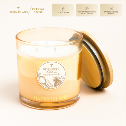 Happy Island Scented Soy Candles 500ML