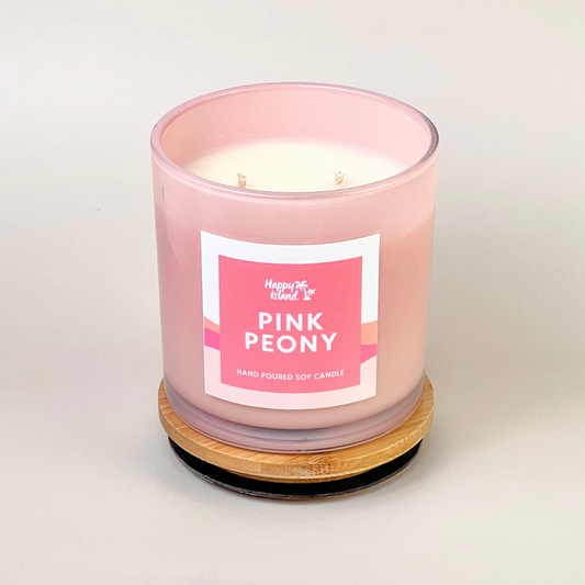 Pink Peony Candles
